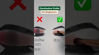 Eyeshadow guide for beginners shorts ytshorts beauty makeup fashion makeuptutorial trending [upl. by Okire73]