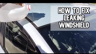 How to fix a leaking car windshield DIY video windshield windshieldrepair [upl. by Eca539]