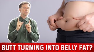 Is Your Butt Turning Into Your Belly at MENOPAUSE – Dr Berg [upl. by Jegger]