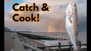 Fishing Felixstowe for COD  Catch amp Cook Beer Battered Cod [upl. by Duleba588]