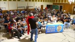 Time Warp Rocky Horror cover Austin Ukulele Society [upl. by Auqcinahs]