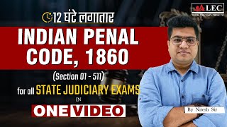 IPC  Indian Penal Code series in One Shot  All State Judiciary Exams  Nitesh sir ALEC Judiciary [upl. by Ybbed451]