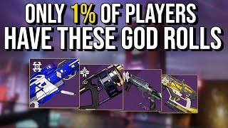 The Rarest PvE Meta God Rolls In Destiny 2 [upl. by Atteloj407]