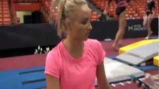 Nastia Liukin 2012 Secret Classic Podium Training Interview [upl. by Arriec]