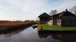 Walking in Dwarsgracht 🌤️  Giethoorn  The Netherlands 4K60 [upl. by Radie374]