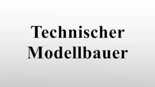 Technischer Modellbauer [upl. by Ramuk]