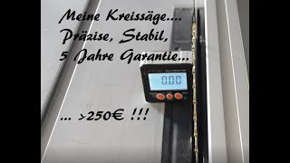 Tischkreissäge unter 250€  Präzise Robust Leistungsstark Variabel [upl. by Ahsad]