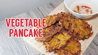 Vegetable Pancake  Vegetable Okoy  Veggie Okoy  EASY RECIPE [upl. by Iralam]