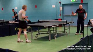 Denis Neale vs Some Random Old Dude Hardbat Table Tennis [upl. by Douville]