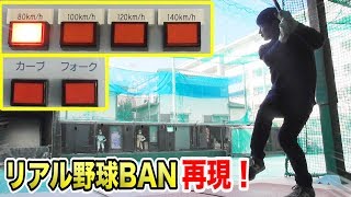 リアル野球BAN実使用マシンVSトクサン！140km→80kmはNPB首位打者でも絶対無理… [upl. by Darill762]