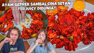 AYAM GEPREK SAMBAL CINA SETAN TERJUICY DI DUNIA LEBIH ENAK DARI KFC [upl. by Armando]