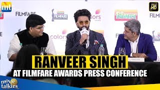 Ranveer Singh At FILMFARE AWARDS 2019 Press Conference [upl. by Camp709]