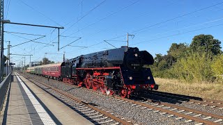 Sonderzug mit 01 0509 in Gransee [upl. by Moon]