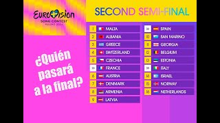 SEMIFINAL 2 ➡️ Eurovisión 2024 [upl. by Redwine]