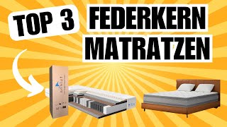 FEDERKERNMATRATZE Beste Matratzen 2025 im Vergleich TOP 3 Test [upl. by Airekat]