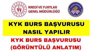 KYK Burs Başvurusu Nasıl Yapılır  KYK Burs Kredi Başvurusu Nasıl Yapılır [upl. by Tonjes]