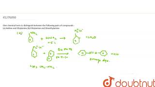 Give chemical tests to distinguish between the following pairs of compounds [upl. by Liek]