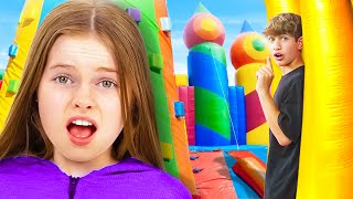 EXTREME HIDE and SEEK in Worlds BIGGEST Bounce House [upl. by Sutsuj]