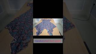 shorts how to cut and sew a handkerchief flare gown [upl. by Cirted94]