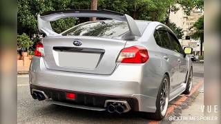 ExtremeSpoiler  Gurney Flap Addon Trunk Spoiler Wing for Subaru WRXSTI [upl. by Thorner]