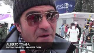 Alberto Tomba in Kranjska Gora [upl. by Namrak]