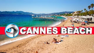 CANNES BEACH  COTE DAZUR  FRENCH RIVIERA [upl. by Ynffit]