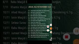 jadual ustaz azhar idrus november 2024 [upl. by Haelem]