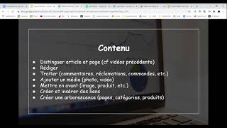 4  CONTENU Créer une arborescence pages catégories produits [upl. by Gretna96]