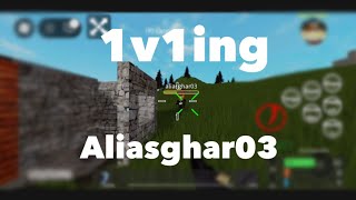 1v1ing aliasghar03 Catastrophia Roblox [upl. by Lechar789]