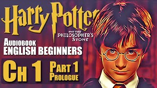 🧙‍♂️⚡quotHARRY POTTER Chapter 1 PART 1 Prologue BOOK 1 🎧Audiobook🎧 in English for Beginners📚✨ [upl. by Carmen706]