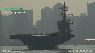 USS Carl Vinson CVN 70 Returns to San Diego from RIMPAC [upl. by Barnum]