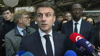 Salon de lagriculture Macron évoque quot500 énervésquot qui ne sont pas la majorité  AFP Extrait [upl. by Megan300]