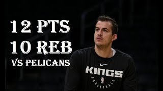 Nemanja Bjelica 12 Pts 10 Reb New Orleans Pelicans vs Sacramento Kings HIGHLIGHTS [upl. by Hardigg]