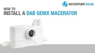 DAB Genix Macerator How to install it [upl. by Euridice119]