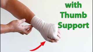 How to Self Wrist Wrap for Wrist Pain [upl. by Akelam]