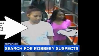 4 suspects sought after attempted purse robbery turns violent [upl. by Thomajan]