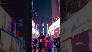 Times Square at night in Manhattan New York City [upl. by Muiram689]