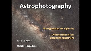 Astrophotography MVU3A [upl. by Enrobyalc]