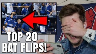 REACTING TO THE 20 BEST BAT FLIPS EVER [upl. by Samuelson]