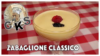 Zabaglione Classico Italian Warm Custard amp Fruits Dessert CKS [upl. by Ailemor]