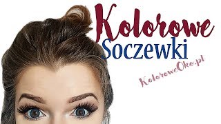 Soczewki kontaktowe kolorowe dla początkujących Kolorowe Oko 043 [upl. by Teirrah]