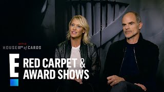 Robin Wright on quotHouse of Cardsquot Season 6 Without Kevin Spacey  E Red Carpet amp Award Shows [upl. by Aneetsirhc]