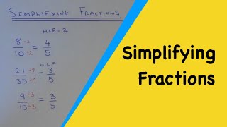 How to simplify or cancel down any fraction to its simplest form [upl. by Licko]