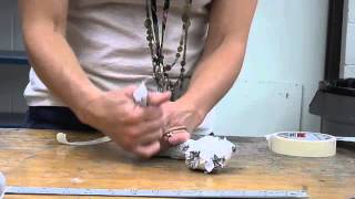 Paper Mache Snake Demo [upl. by Ahteres]