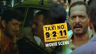 A Fight Between Nana Patekar And A Car Owner  Taxi No 9211  Movie Scenes [upl. by Heber]