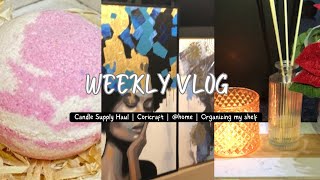 Weekly Vlog  Candle Supply Haul  Coricraft  home  Organizing my shelf Life in my 40yearsold [upl. by Eiser]