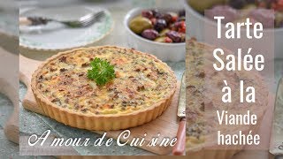 tarte salée à la viande hachée ou quiche à la viande hachée recette ramadan 2019 [upl. by Ahseetal]