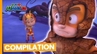 PJ Masks vs Villain of the Mountain ⛰️  Compilation  PJ Masks [upl. by Barmen]