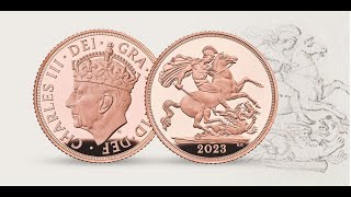 2023 King Charles III Gold Proof Sovereign [upl. by Hertzog]