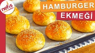 Evde Hamburger Ekmeği Tarifi  Tüm Aşamaları ile 🍔 [upl. by Cohin]